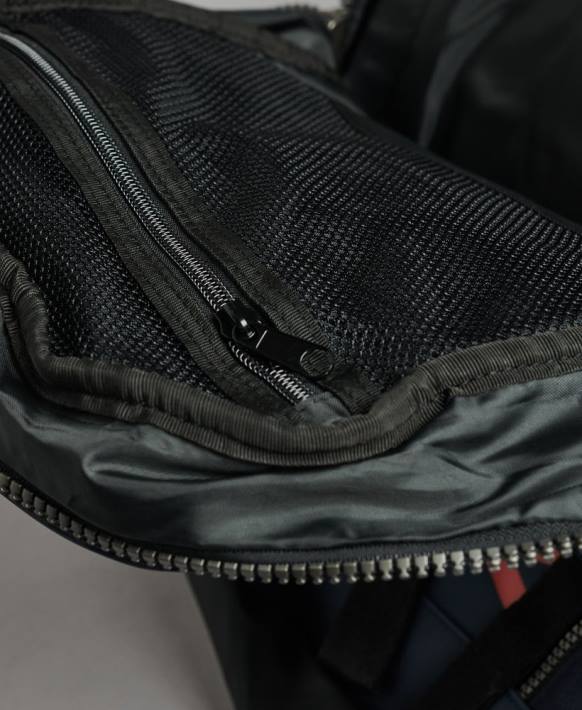 erkekler Superdry Donanma dağ muşamba grafik sırt çantası NNTB1728