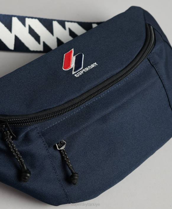 erkekler Superdry Donanma kod temel bumbag NNTB6415