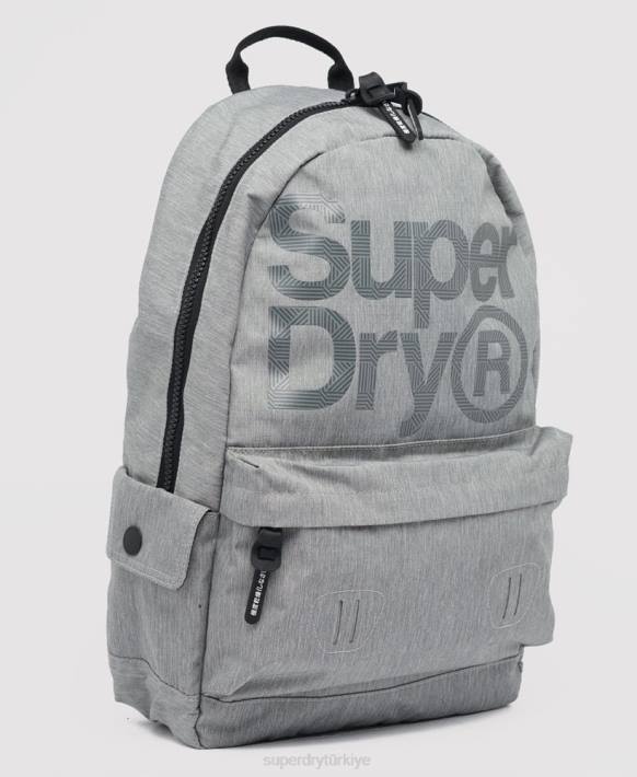 erkekler Superdry gri logo montana sırt çantası NNTB1852