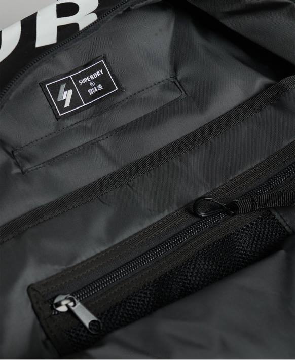 erkekler Superdry siyah temel montana sırt çantası NNTB1733