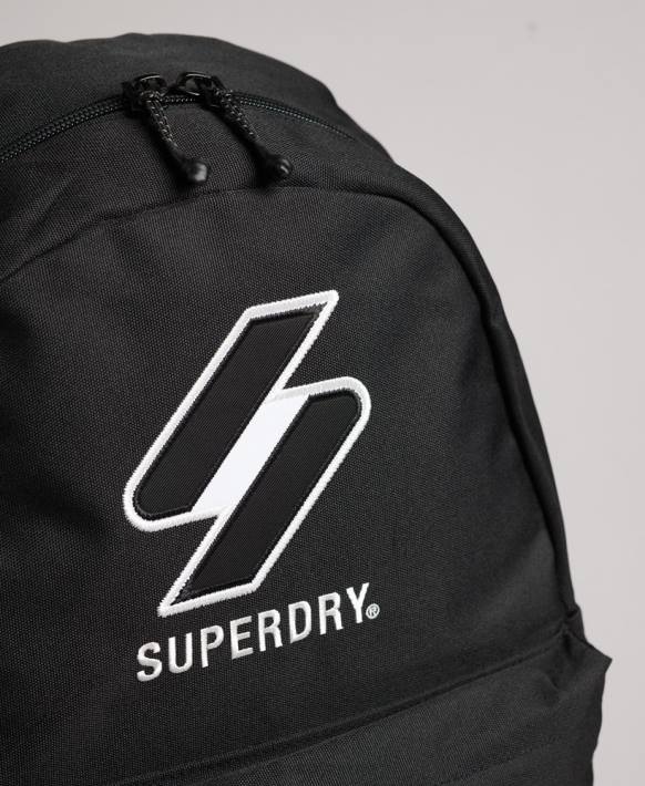 erkekler Superdry siyah temel montana sırt çantası NNTB6375