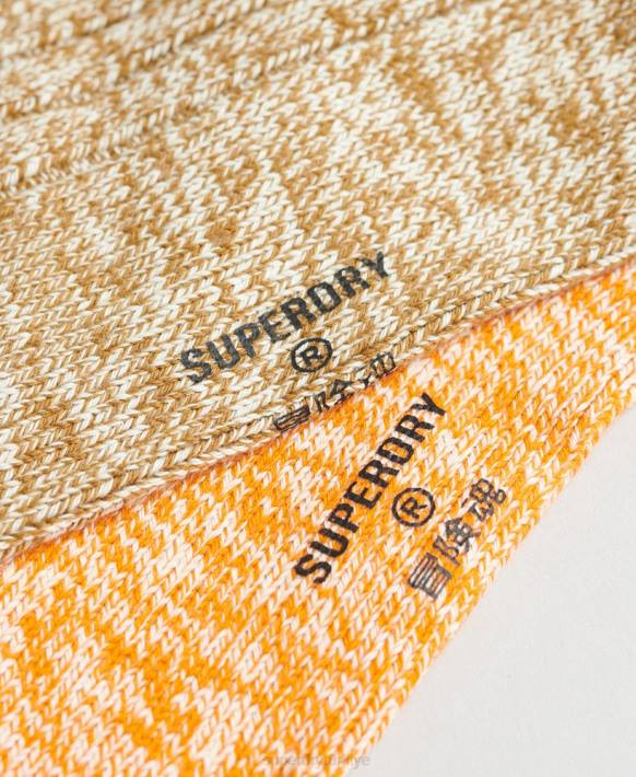 erkekler Superdry çok organik pamuklu bükümlü çorap paketi NNTB1762