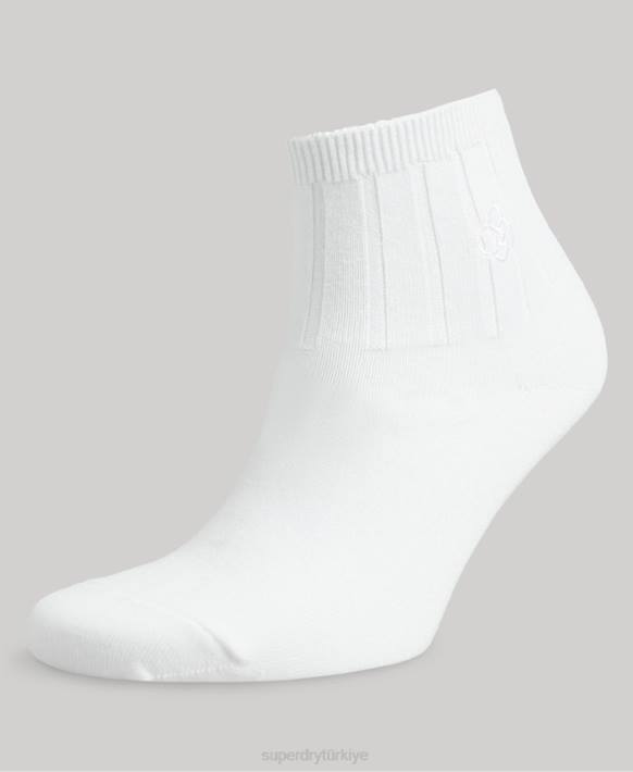 erkekler Superdry çok organik pamuklu bilekte çorap paketi NNTB1721