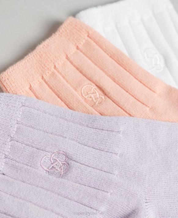 erkekler Superdry çok organik pamuklu bilekte çorap paketi NNTB1729