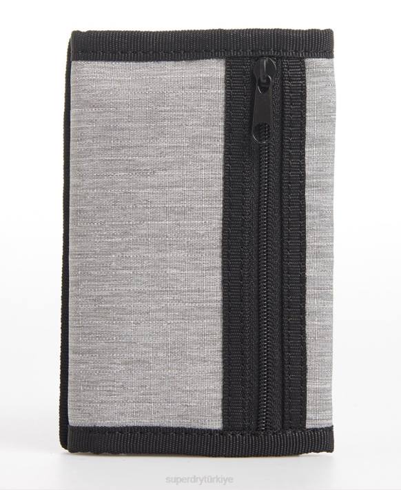 erkekler Superdry gri logosu cüzdan NNTB6442