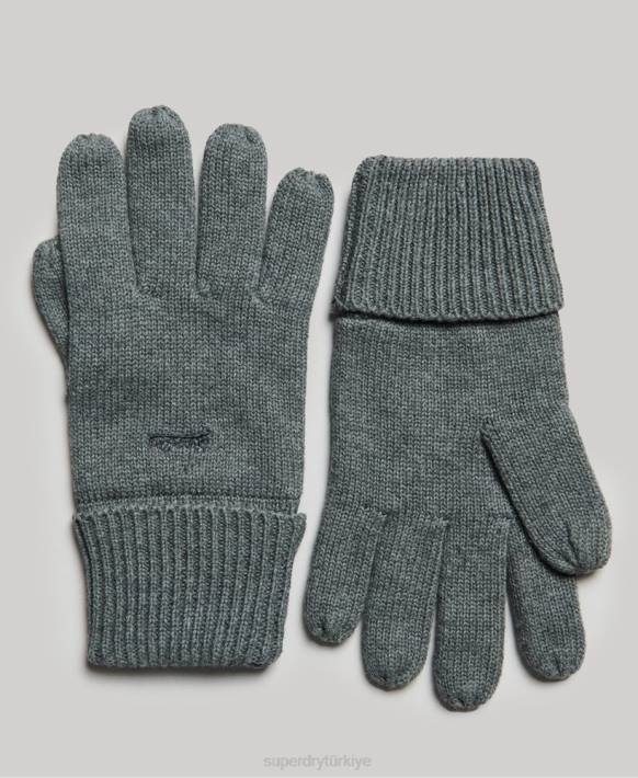 erkekler Superdry gri eski logo aksesuar seti NNTB1648