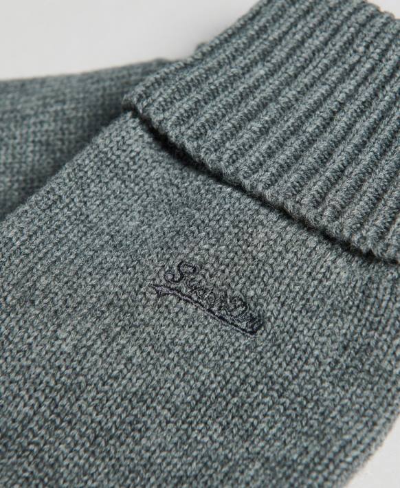 erkekler Superdry gri eski logo aksesuar seti NNTB1648