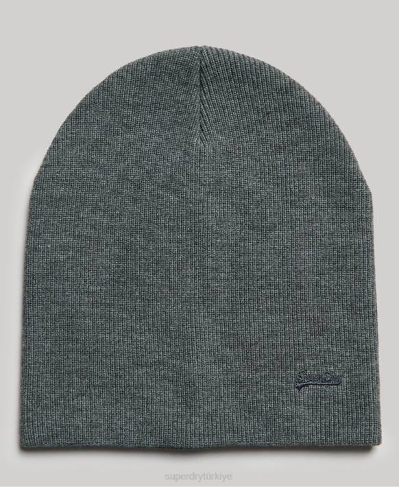 erkekler Superdry gri eski logo aksesuar seti NNTB1648