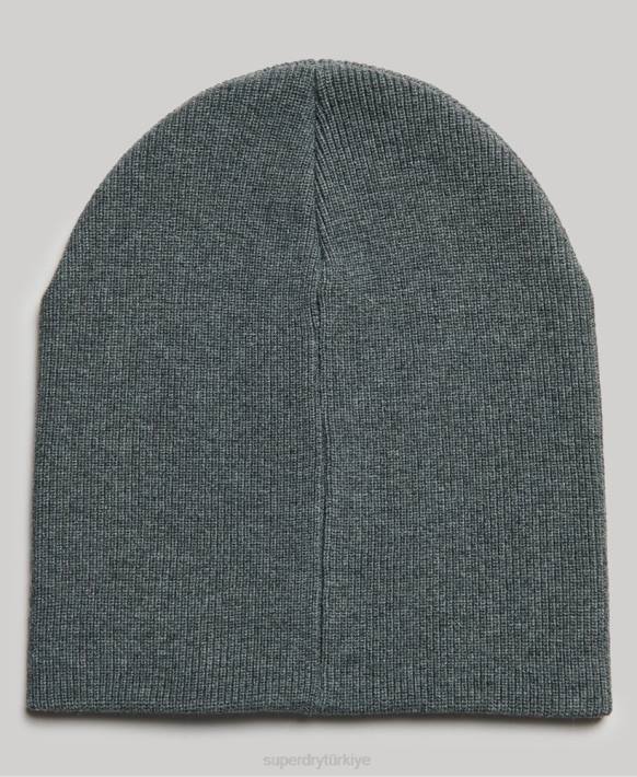 erkekler Superdry gri eski logo aksesuar seti NNTB1648