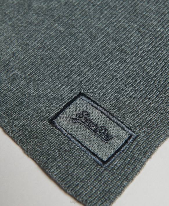 erkekler Superdry gri eski logo aksesuar seti NNTB1648