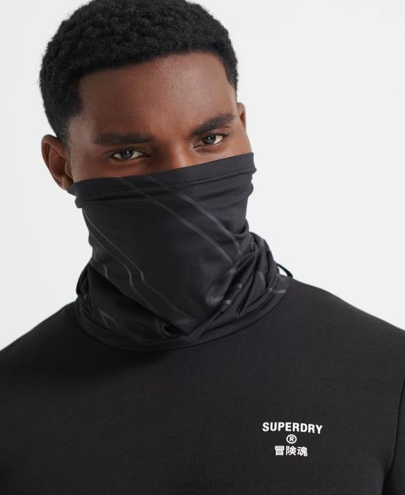 erkekler Superdry siyah kar tüpü NNTB1393