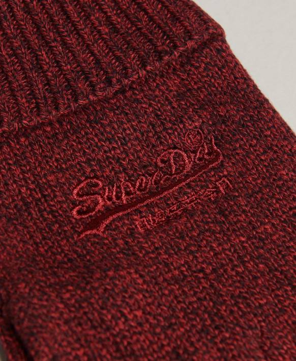 erkekler Superdry kırmızı gerekli düz eldivenler NNTB1703