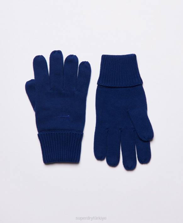 erkekler Superdry mavi eski logosu eldiven NNTB1876