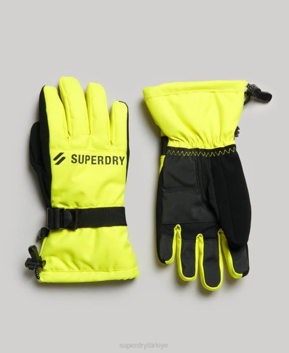 erkekler Superdry sarı kar eldivenleri NNTB1388