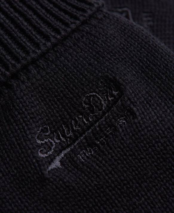 erkekler Superdry siyah eski logo klasik eldiven NNTB1799