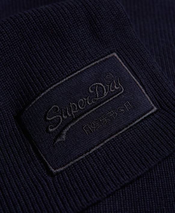 erkekler Superdry Donanma eski logo klasik eşarp NNTB6411