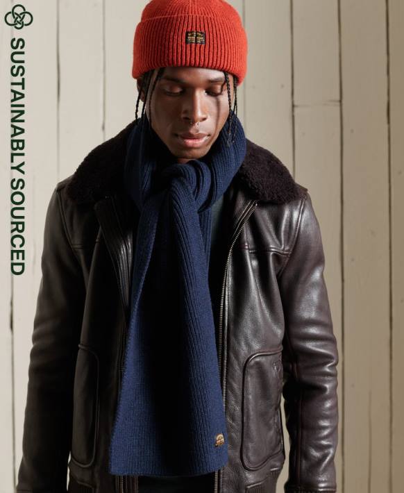 erkekler Superdry Donanma radar eşarbı NNTB1825