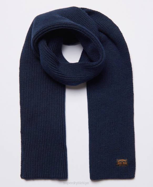 erkekler Superdry Donanma radar eşarbı NNTB1825