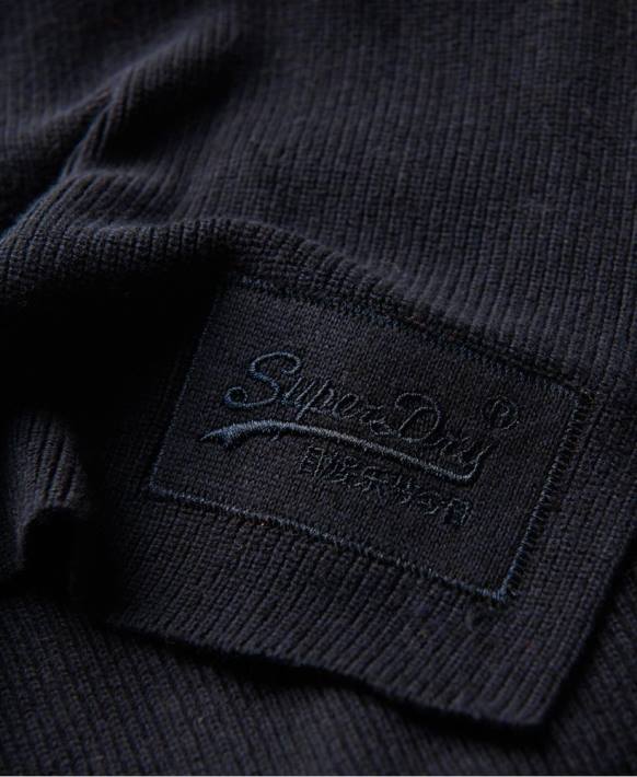 erkekler Superdry Donanma turuncu etiketli eşarp NNTB6436