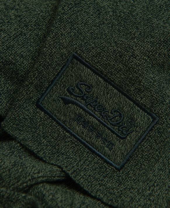 erkekler Superdry yeşil eski logo klasik eşarp NNTB1879