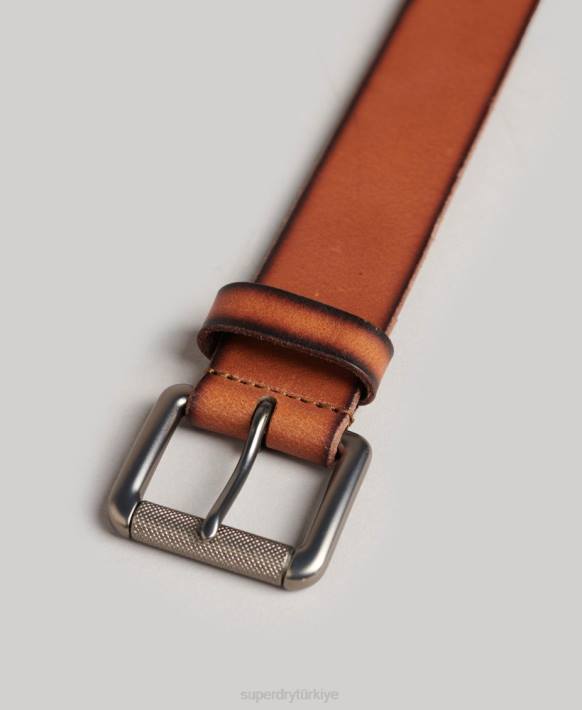 erkekler Superdry bronzlaşmak rozetli kemer NNTB1844