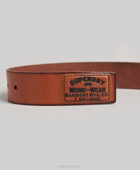 erkekler Superdry bronzlaşmak rozetli kemer NNTB1844