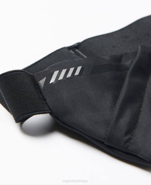 erkekler Superdry siyah koşma kemeri NNTB5360