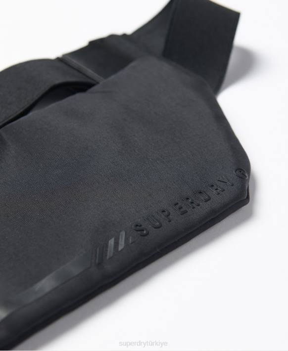erkekler Superdry siyah koşma kemeri NNTB5360