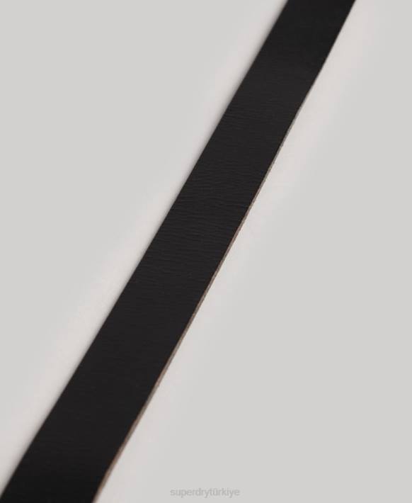 erkekler Superdry siyah rozetli kemer NNTB1870