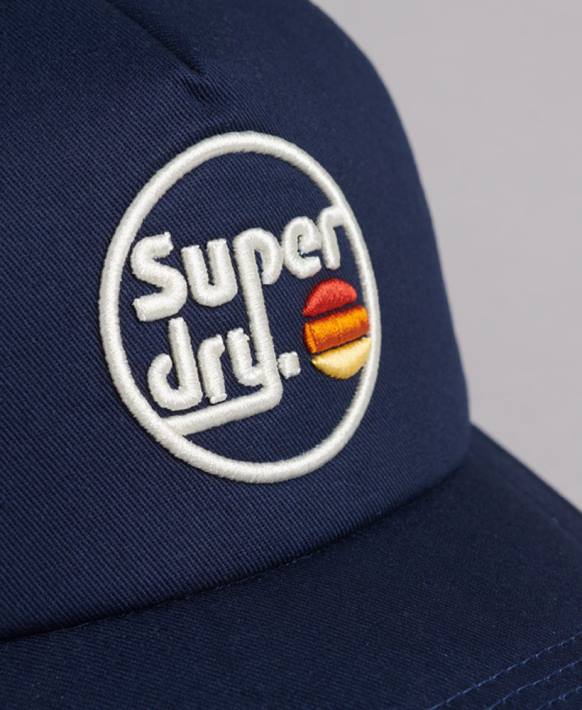 erkekler Superdry Donanma eski kamyon şoförü şapkası NNTB1715