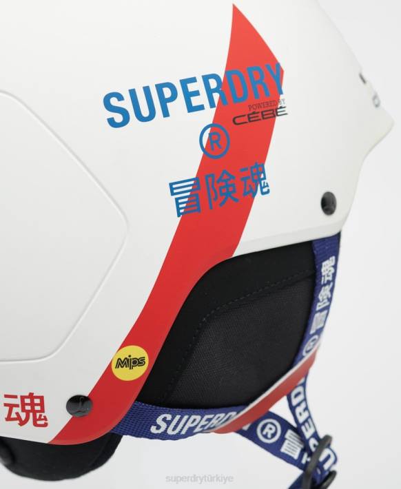 erkekler Superdry beyaz cebe pow mips kask NNTB1396
