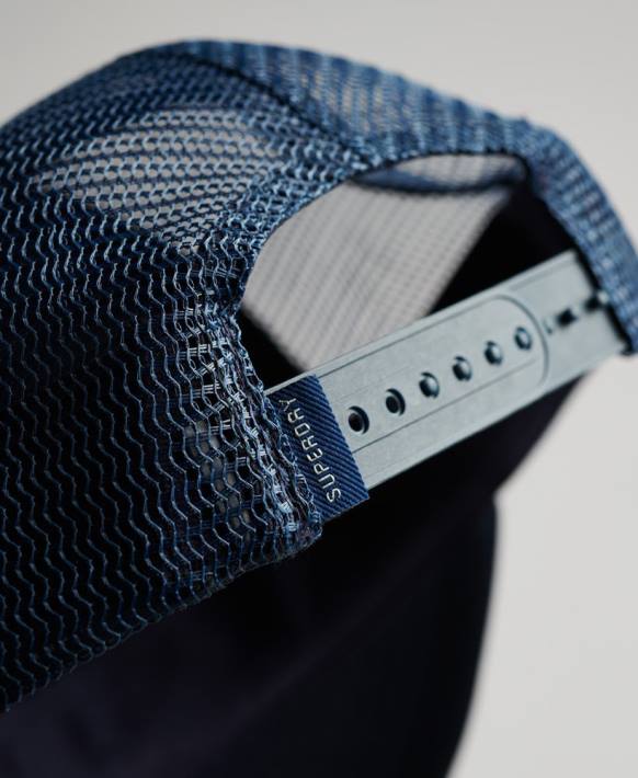 erkekler Superdry beyaz eski kamyon şoförü şapkası NNTB1651