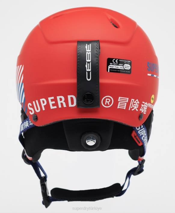 erkekler Superdry kırmızı cebe yarışma siperliği nihai kask NNTB1402