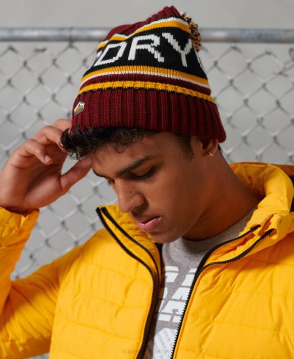 erkekler Superdry kırmızı logosu bere NNTB1838