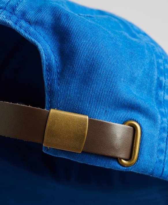 erkekler Superdry mavi eski işlemeli kap NNTB1625