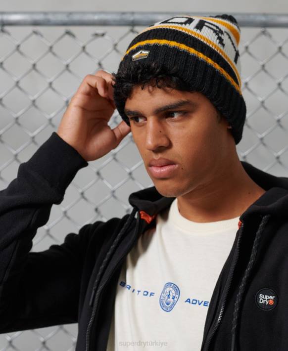 erkekler Superdry siyah logosu bere NNTB1840