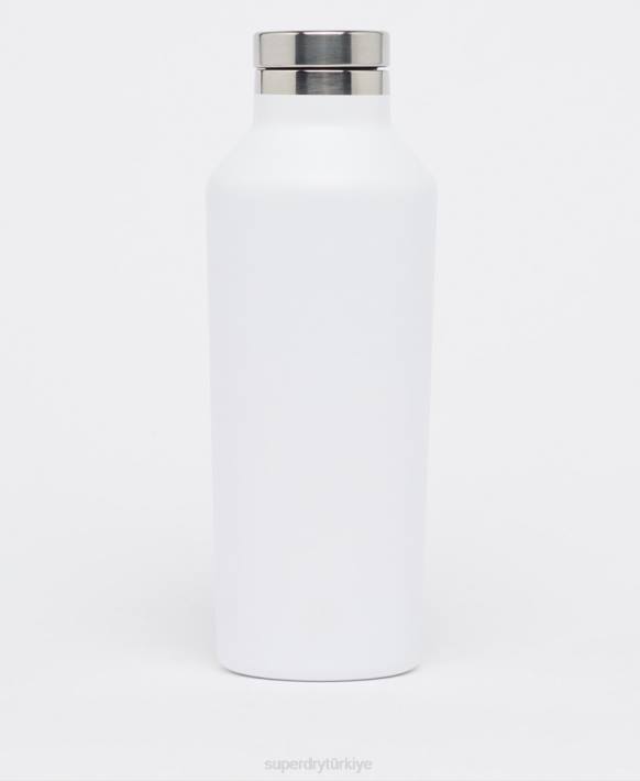 erkekler Superdry beyaz eğitim çelik şişe NNTB5368