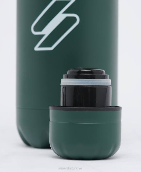erkekler Superdry yeşil spor su şişesi NNTB1878