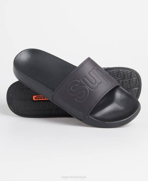 erkekler Superdry yeşil sihirli camo plaj kaydırıcıları NNTB1945