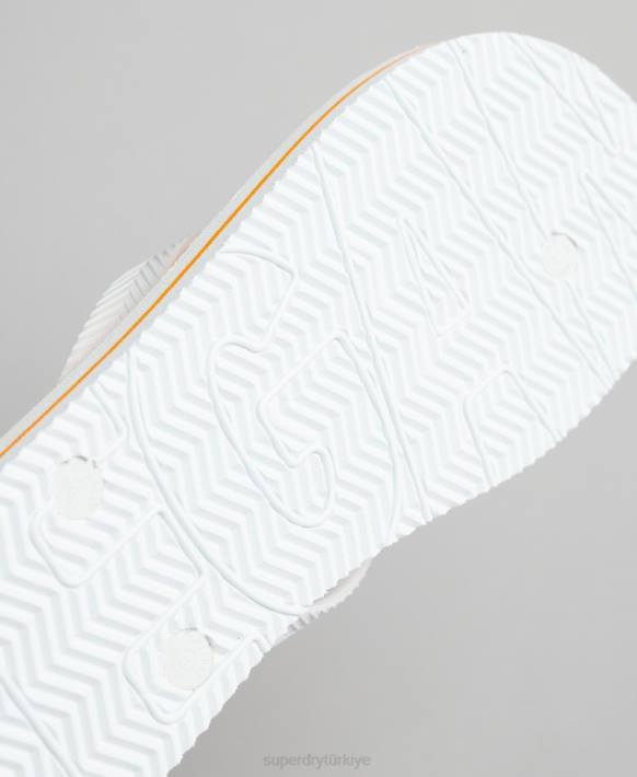 erkekler Superdry beyaz vegan parmak arası terlik NNTB1902