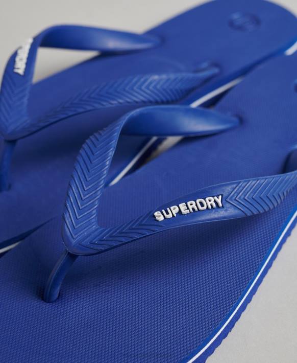 erkekler Superdry mavi eski klasik parmak arası terlik NNTB1875