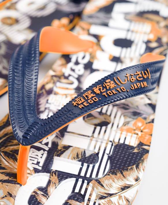 erkekler Superdry çok baskılı parmak arası terlik NNTB1951