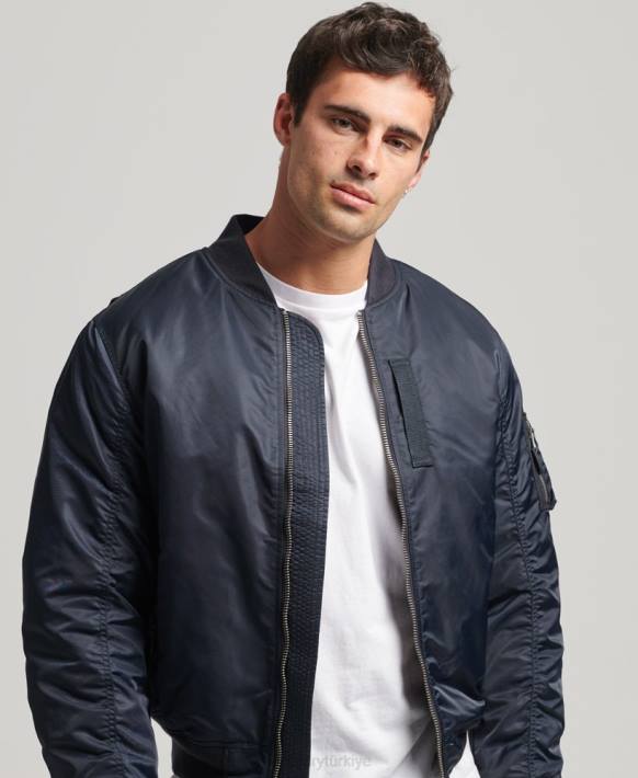 erkekler Superdry Donanma eski ma1 bomber ceket NNTB4703