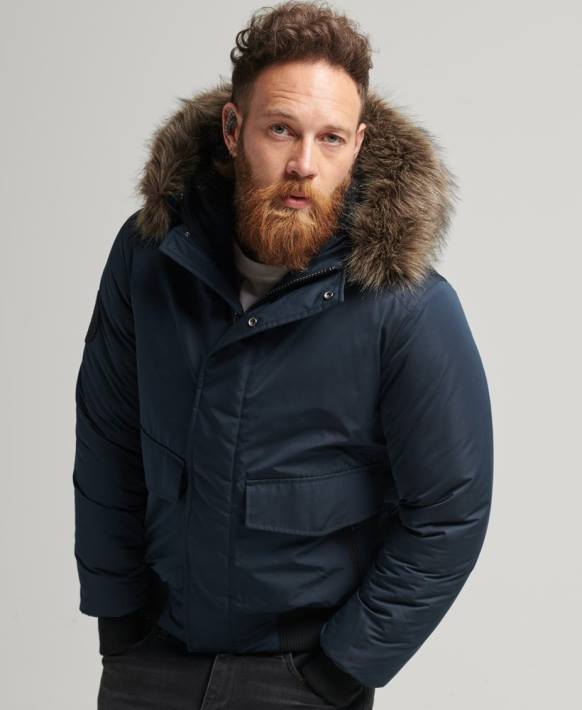 erkekler Superdry Donanma everest bombacı ceketi NNTB4500