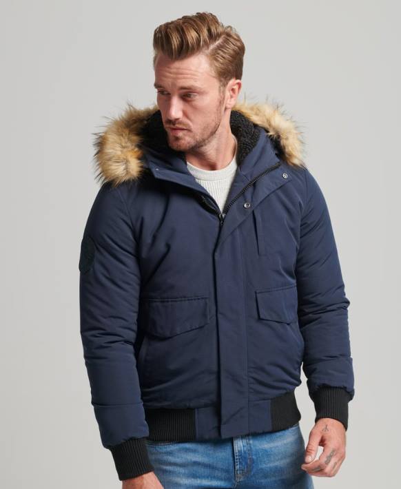 erkekler Superdry Donanma everest bombacı ceketi NNTB964