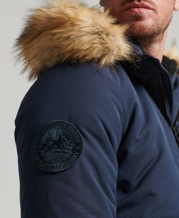erkekler Superdry Donanma everest bombacı ceketi NNTB964