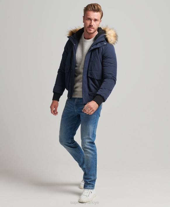 erkekler Superdry Donanma everest bombacı ceketi NNTB964