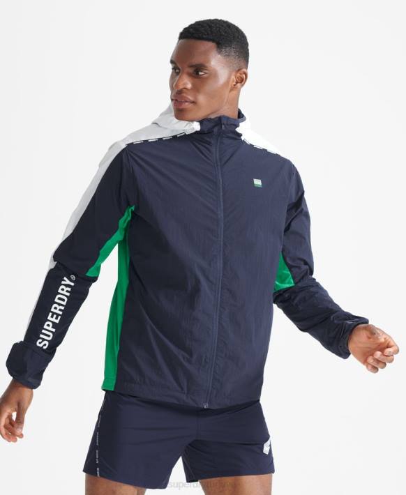 erkekler Superdry Donanma koşu ceketi NNTB5400
