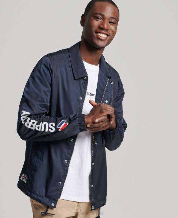 erkekler Superdry Donanma kod temel antrenör ceketi NNTB4580