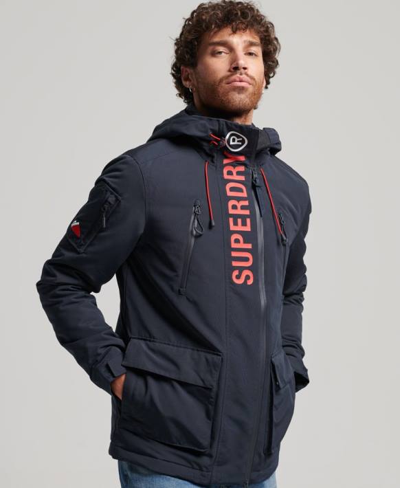 erkekler Superdry Donanma nihai sd rüzgarlık ceketi NNTB1101